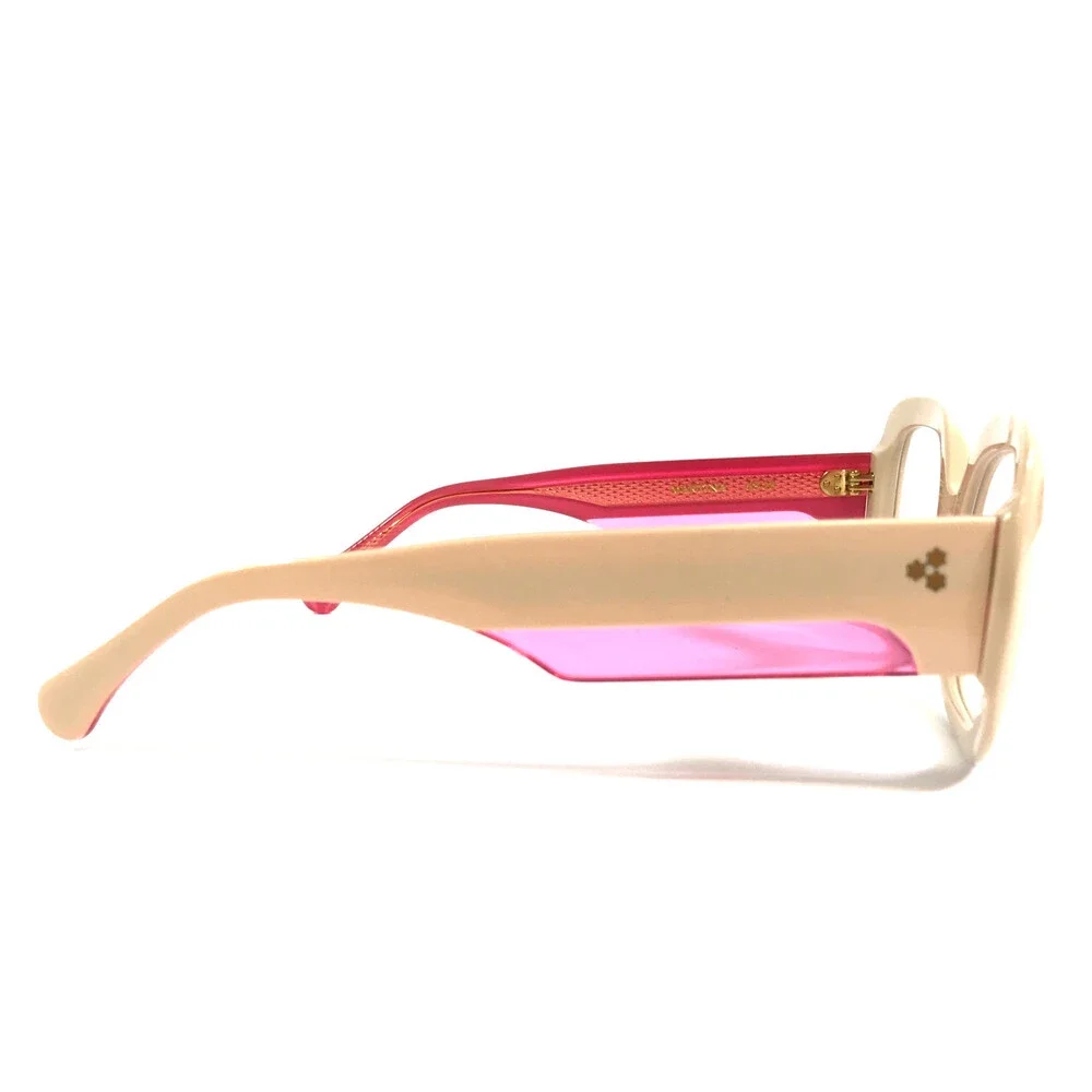 Alfred Kerbs Eyeglasses Frames MARTINA BE Beige Clear Pink Red Striped 53-23-140